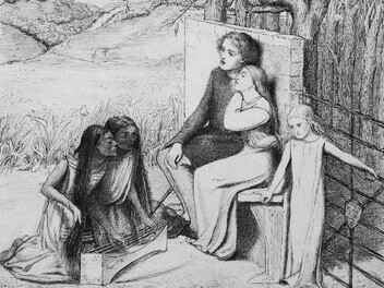 Elizabeth Siddal: Two Lovers Alternative title: Lovers Listening to Music