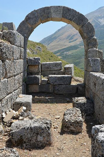 City gate of Amantia, Albania
