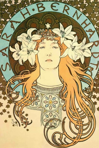 Alphonse Mucha, Sarah Bernhardt, 1896