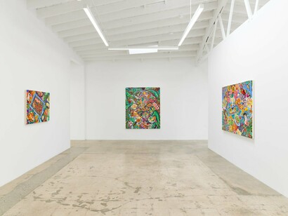 Kate Pincus-Whitney, To live and to dine in LA/You taste like home, exhibition view. Courtesy of Anat Egbi