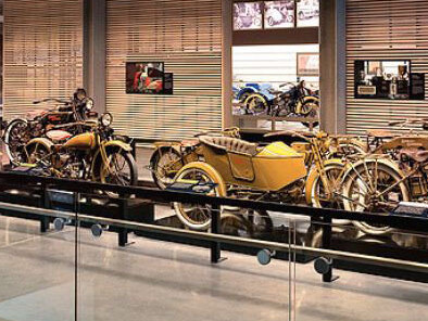 The Motorcycle Gallery: 1903-1940s. Courtesy of Harley-Davidson Museum