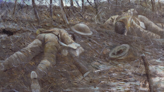 "Senderos de gloria", CRW Nevinson, 1917