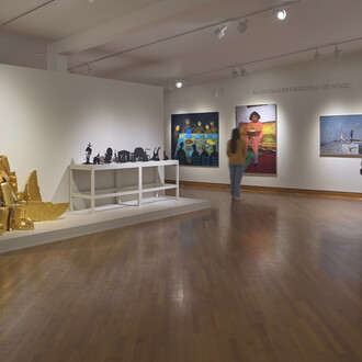 Various artists, American conversations, exhibition view. Courtesy of Ogunquit Museum of American Art