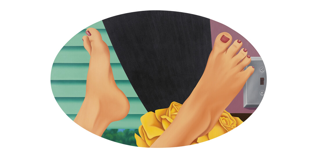 Tom Wesselmann, Bedroom Pain ng #21, 1969 - 1975, Oil on canvas, 59 3/4 x 94 inches 151.8 x 238.8 cm. © The Estate of Tom Wesselmann /Licensed by VAGA, New York. Courtesy Gagosian.