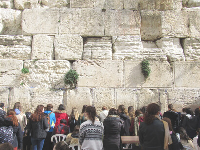 Muro de los lamentos, lugar de culto para el judaísmo ubicado en Jerusalén