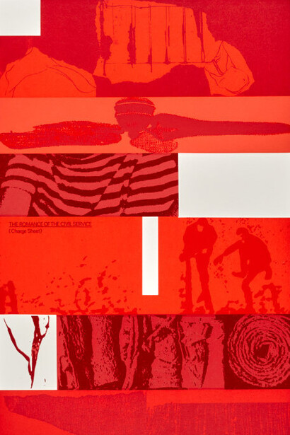 R.B. Kitaj, The romance of the civil service (charge sheet), 1967. Courtesy of the Art Gallery of New South Wales