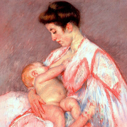 Mary Cassatt, El bebé John siendo amamantado (1910)