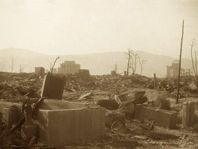Hiroshima tras la explosión nuclear de 1945