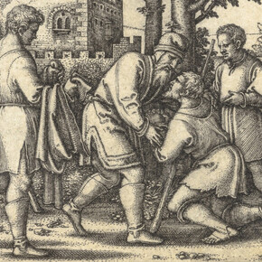 Sebald Beham, The return of the prodigal son (detail), 1540. Courtesy of the State Hermitage Museum