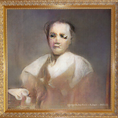 Obvious, L’Archevêque De Belamy, 2018, GANs Algorithm, Inkjet printed on Canvas, cm 70x70. Courtesy the artists