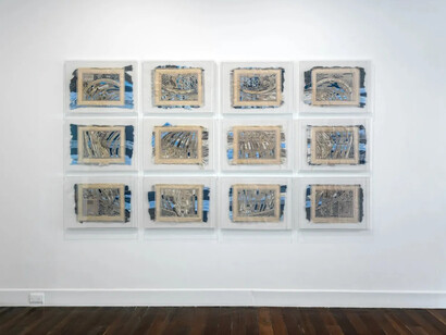 Miguel Mesa Posada, Potosí, vista de exhibición. Cortesía de la Galería Casas Riegner