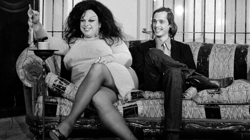 Divine and John Waters, ph by Christopher Makos