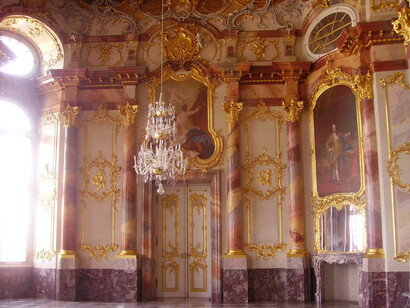 During World War II, the palace was heavily damaged in 1945 and later meticulously reconstructed