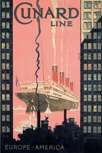 Cunard Line, Europe-America, manifesto navale