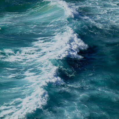 Olas del mar: ahora entiendes la superficie, pues la puedes ver desde abajo