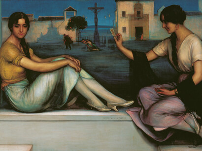 Julio Romero de Torres. La Buenaventura. 1922. 106 × 163 cm. Museo Carmen Thyssen Málaga