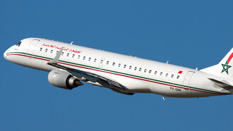 A plane of Royal Air Maroc