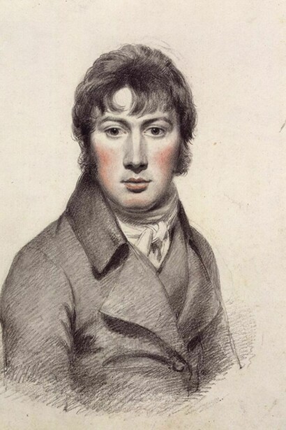 Self-portrait, John Constable, c. 1799-1804, pencil and black chalk heightened with white and red chalk. © National Portrait Gallery, London