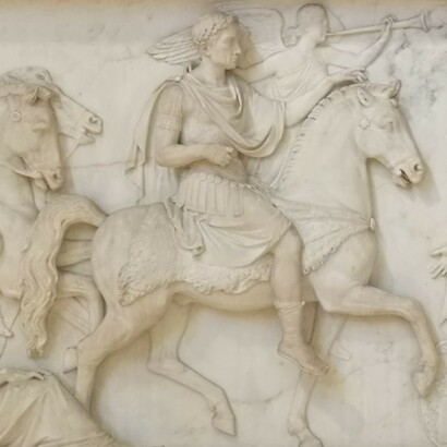 G.M. Benzoni, Monumento alla Pace, 1840-1844. Particolare del bassorilievo. Bergamo, Pinacoteca Giacomo Carrara, foto Francesca Panseri