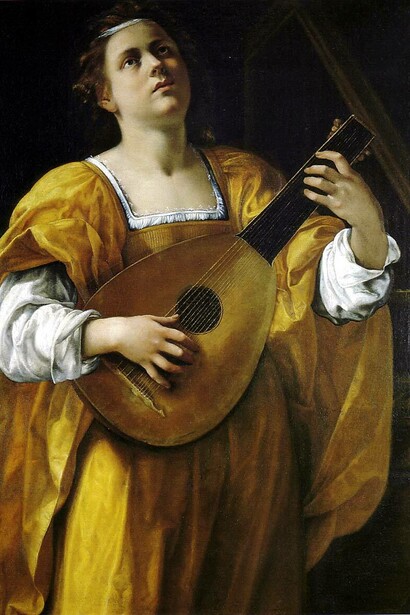 "Santa Cecilia tocando el laúd" (1616)