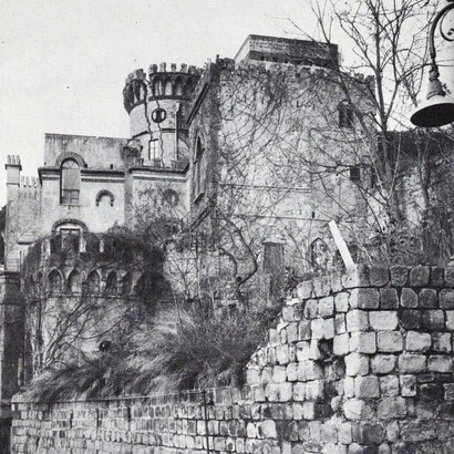 Villa Curcio in una foto d'epoca. Napoli, Italia