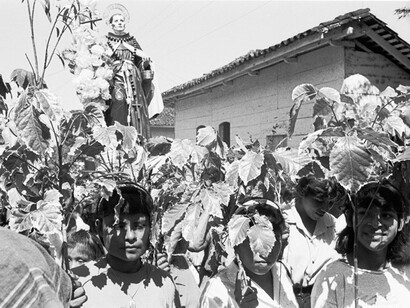 Procesión sincrética con la danza de los zompopos. Masaya, Nicaragua