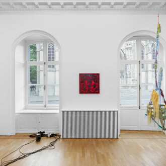 Julien Creuzet, Nos diables rouges, nos dérives, exhibition view. Courtesy of Mendes Wood DM