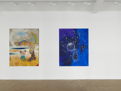 The teachings of the Transhistorical Flamingo, Exhibition view. Courtesy of Pippy Houldsworth Gallery