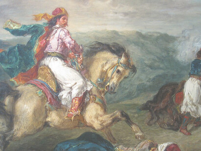 Mounted Greek Warrior by Eugène Delacroix 