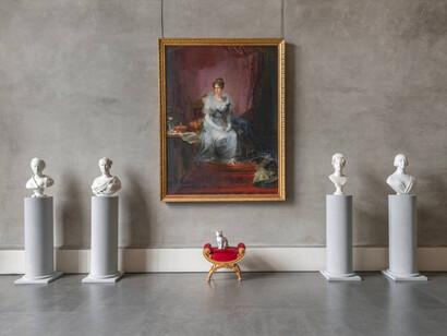 Fotografía de la exhibición Fornasetti, Theatrum Mundi