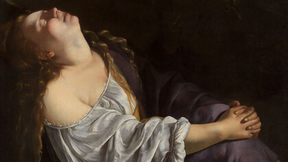 Artemisia Gentileschi, Maria Maddalena, particolare