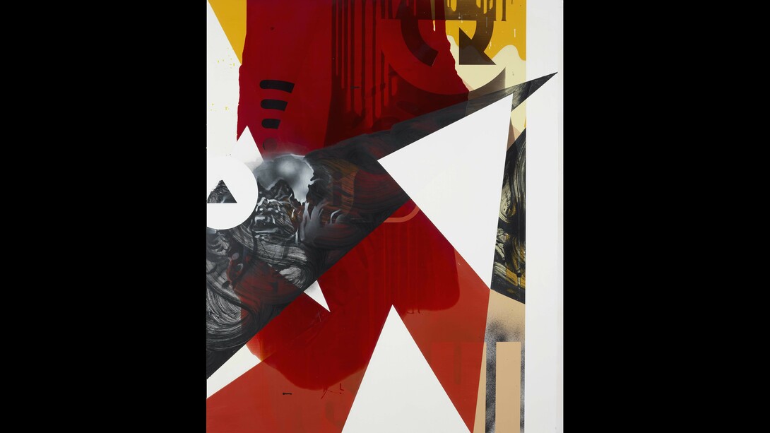 Michael Stubbs, 'Velocity Immersion Reflector', 2017, household paint, spray paint, tinted floor varnish on MDF, 153x122cms