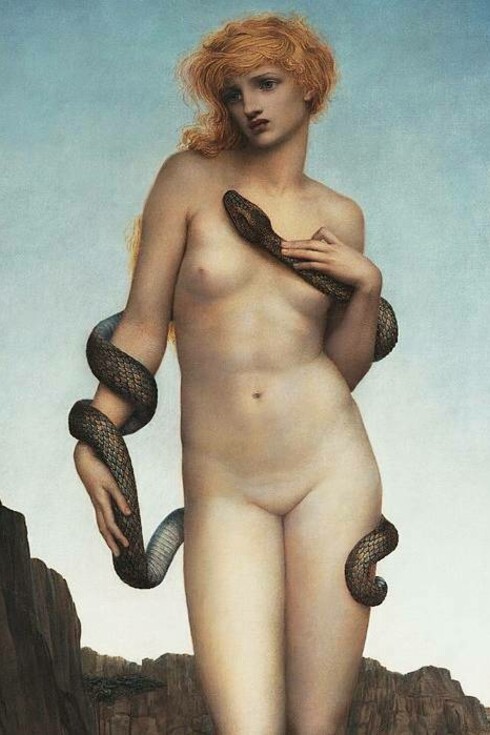 Evelyn Morgan, Cadmo e Armonia, olio su tela, 1877