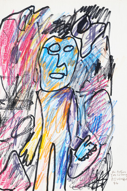 Jean Dubuffet, Personnage au teint bleu