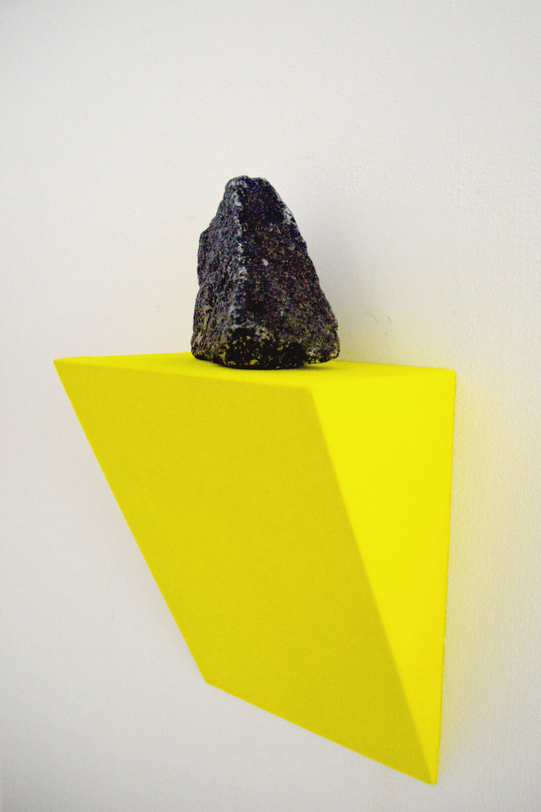Amy Stephens, Rocks Remember, 2015, Ilmenite, flocked wood, 37 x 20 x 11 cm, Series of 3 + 1AP