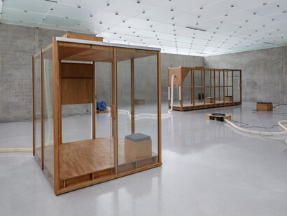 Tarek Atoui, Ausstellungsansicht. Mit freundlicher Unterstützung des Künstlers und des Kunsthaus Bregenz. Foto von Markus Tretter