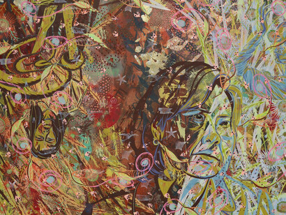 Tammy Nguyen, The bomb lady (detail), 2025. Courtesy of Blanton Museum