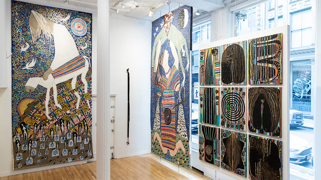 Oren Fischer, Hallel, exhibition view. Courtesy of 81 Leonard Gallery