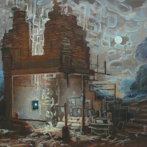 Ormond, Tom 'New Moons', 2013, Oil on linen, 46 x 56 cm