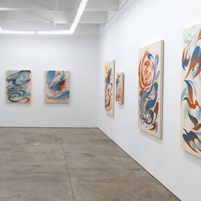 Haoyun Erin Zhao, Rivers flow through us, exhibition view. Courtesy of Morgan Lehman Gallery