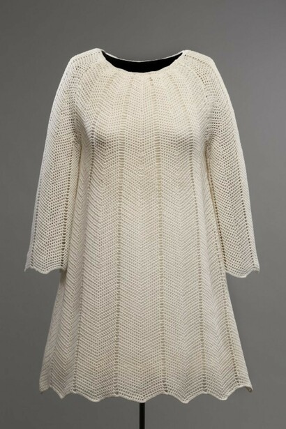 Wedding dress, Levaque’s Wool Shop, 1970. Gift of Fonds Franco-Ontarien Paulette Tourangeau, M2011.20.1.1 © McCord Museum