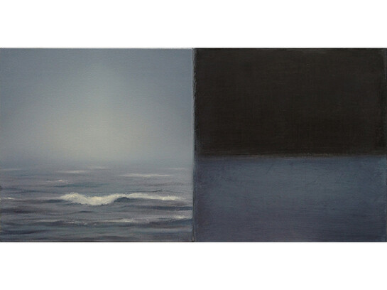 Adam Straus, Monument: Oncoming Storm, 2013, oil on canvas encased in lead, 12 x 24 x 12 in. 30.5 x 61 x 30.5 cm