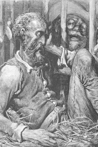 Gustave Doré. ilustración para una edición francesa de El Quijote publicada en la década de 1860
