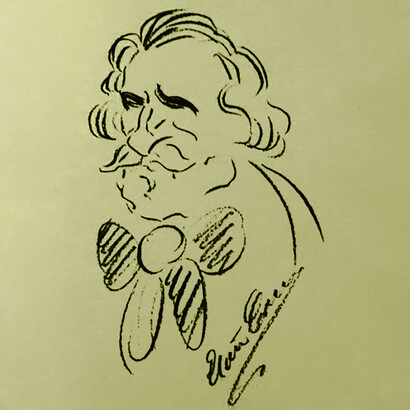 Enrico Caruso, caricatura di Giuseppe Verdi