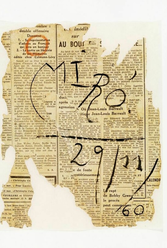 Joan Miró - Senza Titolo, 1960 - Guazzo e pastello a cera su carta, 22,2 x 17,5 cm - Fundació Pilar i Joan Miró, Mallorca © Successió Miró by SIAE 2012. Foto: © Joan Ramón Bonet & David Bonet / Cortesía Archivo Fundació Pilar i Joan Miró a Mallorca  