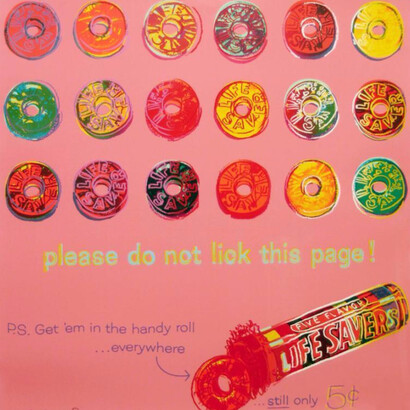 Andy Warhol, Lifesavers (F. & S. II. 353), 1985. Courtesy of David Benrimon Fine Art