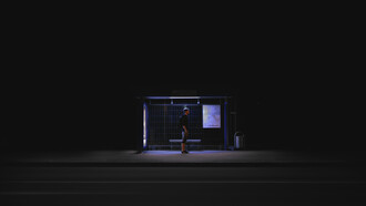 Sentí que me hormigueaba todo alrededor de la panza. Me asomaba a ver si ya venía el autobús y nada