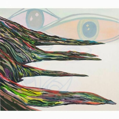 Paul Branca, Isola (Eyes), 2013, oil on canvas, 18 1/4 x 21 in. Courtesy Scaramouche, NY.