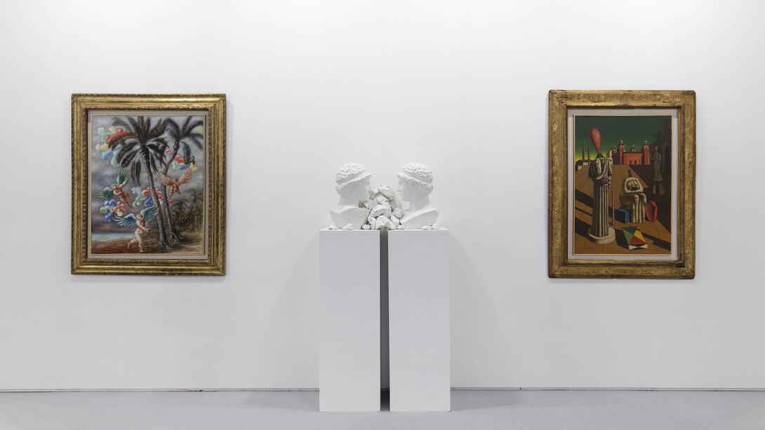 Various artists, Il fascino del mito (The fascination of myth), exhibition view. Courtesy of Mazzoleni