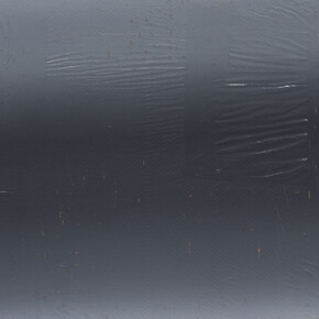 Mark Hagen, Gradient Painting #50, detail, 2014, Acrylic through burlap over panel, titanium frame anodized with Diet Coke, 72 3/4 x 48 3/4 x 2 inches (framed), © Mark Hagen - Photographer unknown, all rights reserved, Courtesy of the Artist and Almine Rech Gallery